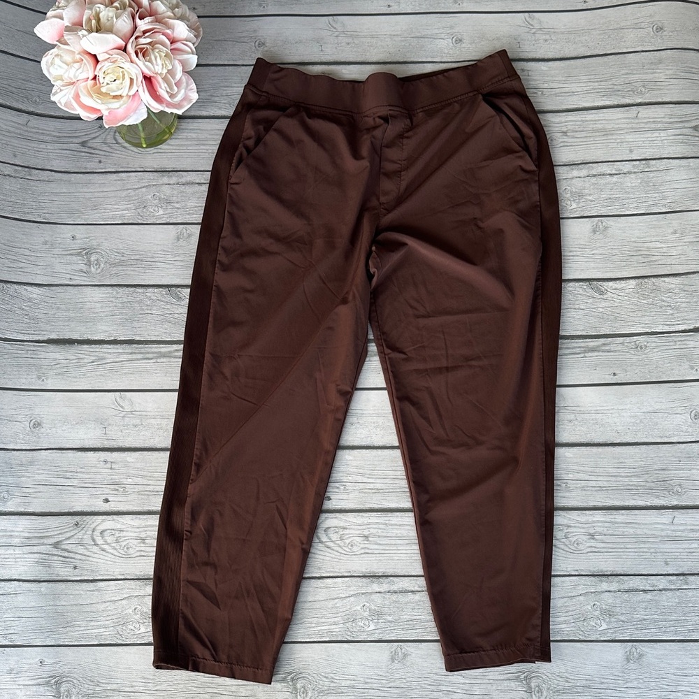 Athleta Chocolate Brown Brooklyn Ankle Pant Size 12 - Picture 7 of 10